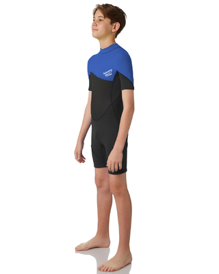 Swimwear termico di Shorty del Jersey elastico per lo zip della parte anteriore del vestito del neoprene degli adulti 3mm 2mm fornitore
