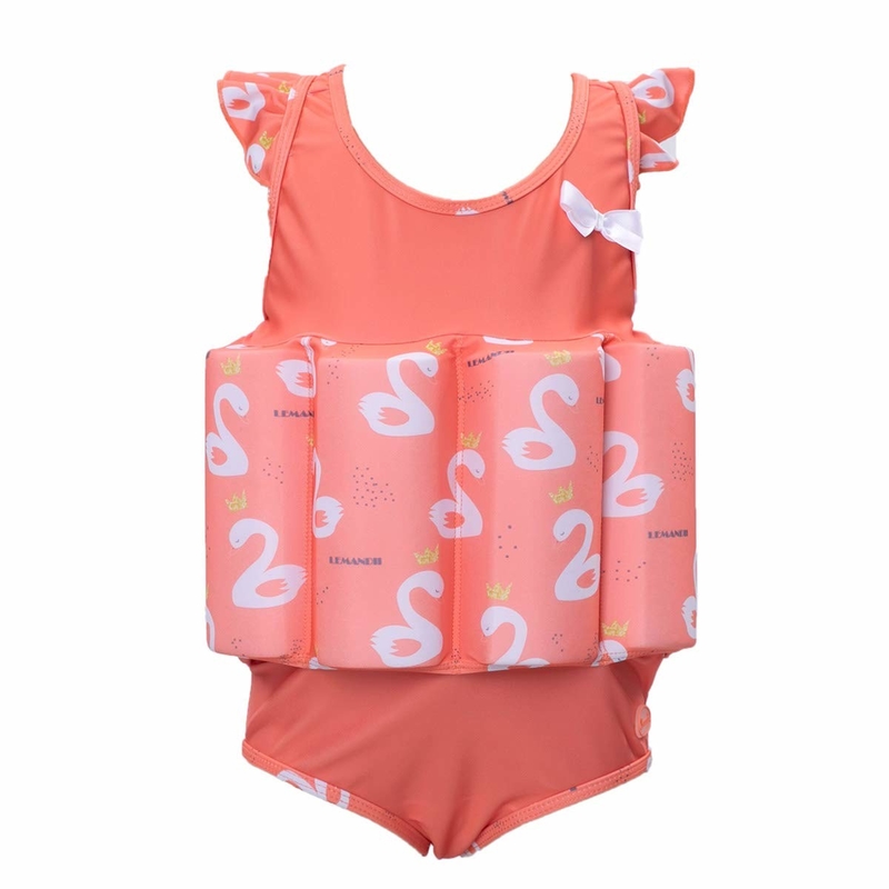 Vestito rosa del galleggiante delle ragazze di galleggiamento del neoprene/maglia di galleggiamento di nuoto per i bambini fornitore