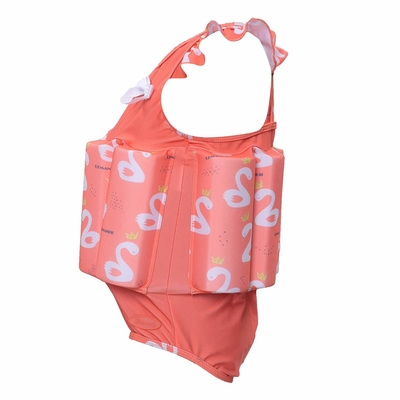 Vestito rosa del galleggiante delle ragazze di galleggiamento del neoprene/maglia di galleggiamento di nuoto per i bambini fornitore