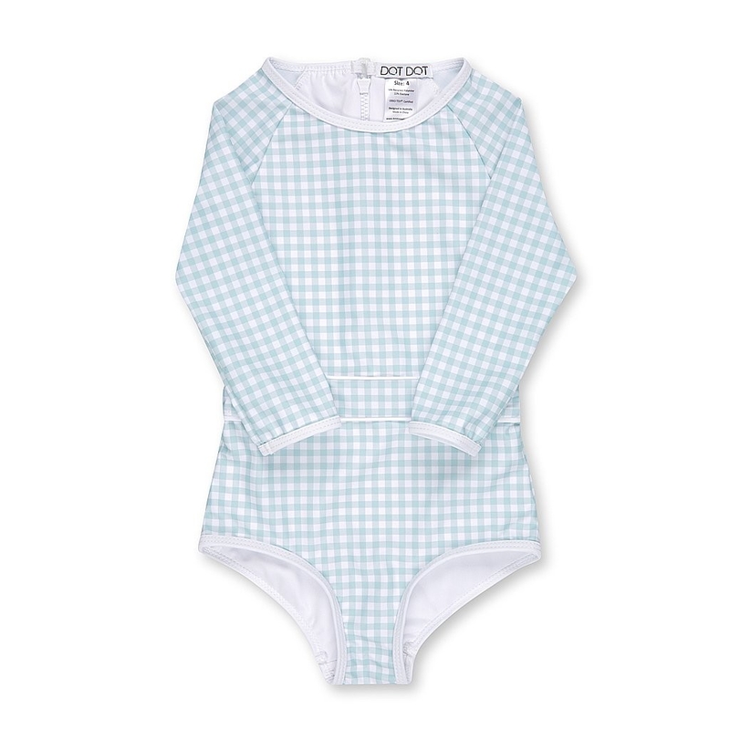 Swimwear lungo della neonata della manica del bambino del costume da bagno di un pezzo molle di Lycra fornitore